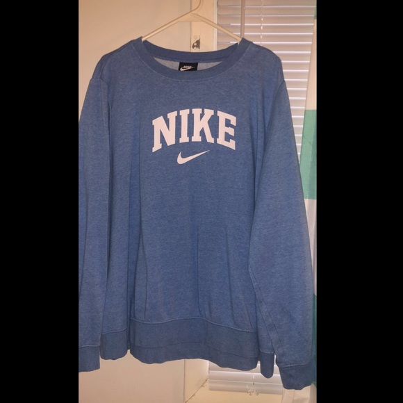 baby blue nike sweatshirt